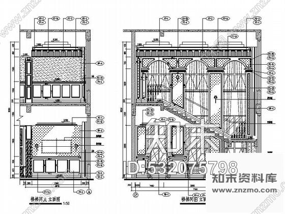 施工图江苏某欧式售楼处室内装修图cad施工图下载【ID:532075798】