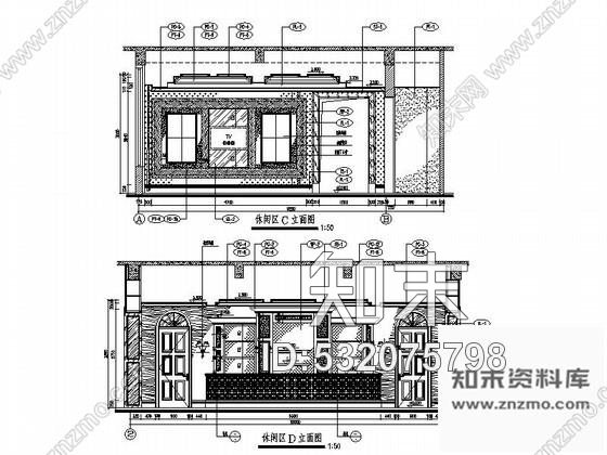施工图江苏某欧式售楼处室内装修图cad施工图下载【ID:532075798】