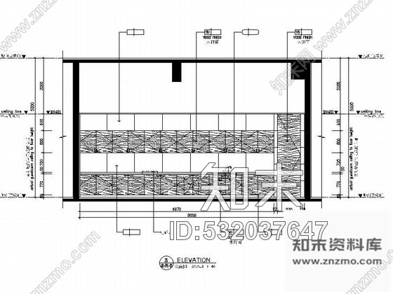 施工图广东某豪华商务酒店行政酒廊室内装修施工图cad施工图下载【ID:532037647】