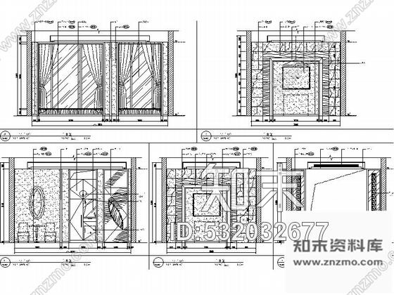 施工图深圳五星级绿色商务酒店简洁时尚茶餐厅装修施工图含实景cad施工图下载【ID:532032677】
