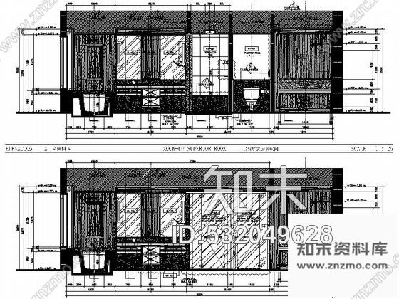 施工图泰国风客房双床间室内装修图施工图下载【ID:532049628】