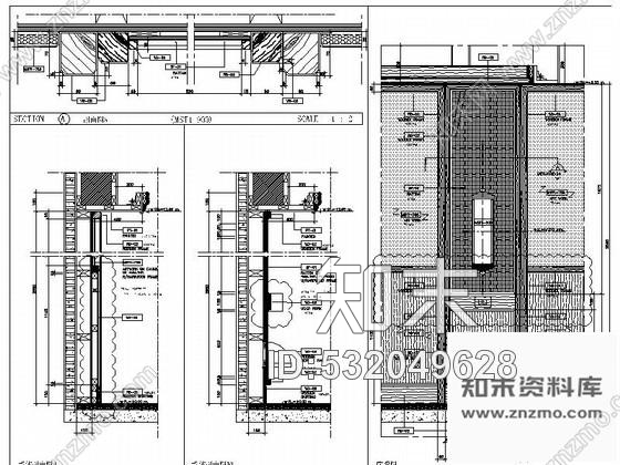 施工图泰国风客房双床间室内装修图施工图下载【ID:532049628】