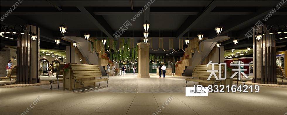 珠海岭秀城商场1F-3F欧式奢华全套施工图含效果图cad施工图下载【ID:832164219】