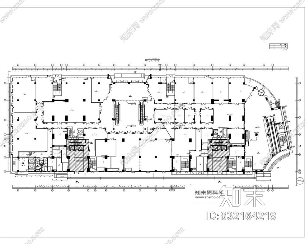 珠海岭秀城商场1F-3F欧式奢华全套施工图含效果图cad施工图下载【ID:832164219】
