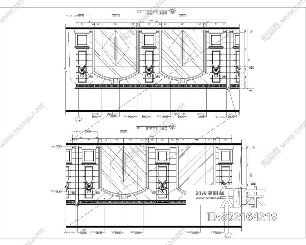 珠海岭秀城商场1F-3F欧式奢华全套施工图含效果图cad施工图下载【ID:832164219】