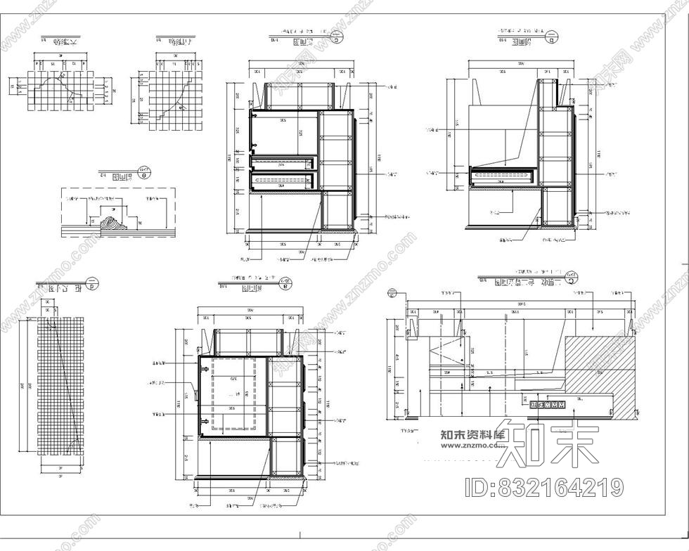 珠海岭秀城商场1F-3F欧式奢华全套施工图含效果图cad施工图下载【ID:832164219】
