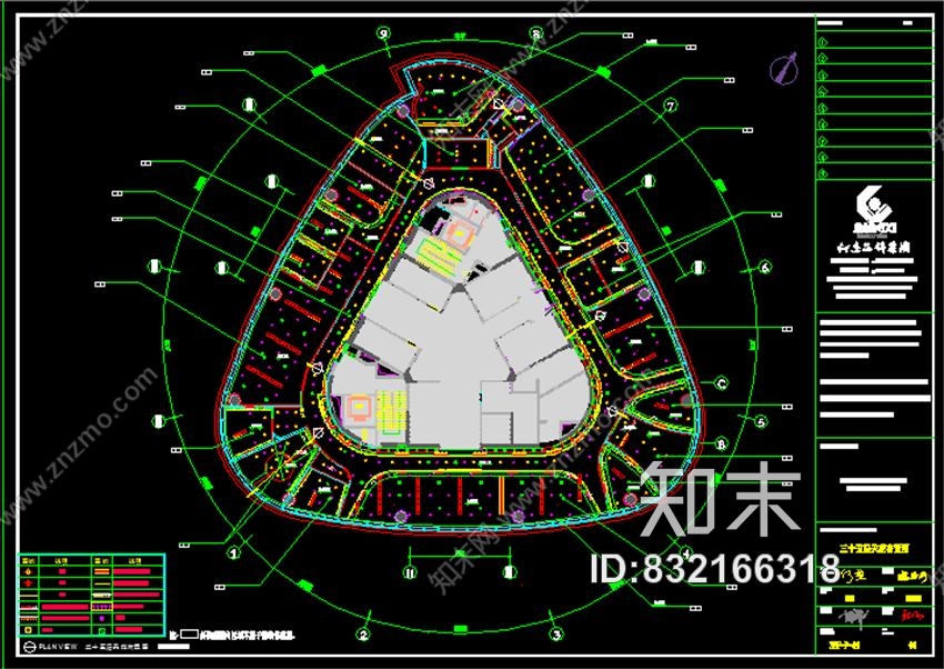 城市组新力置地·南昌朝阳新城办公楼cad施工图下载【ID:832166318】