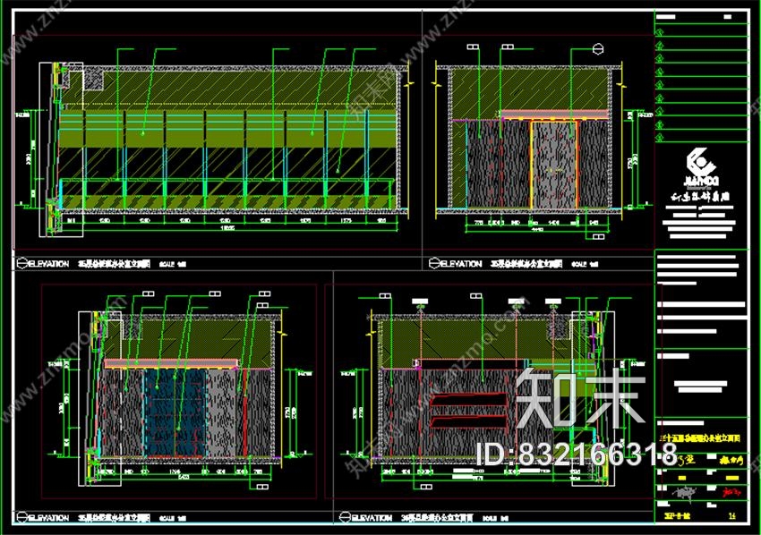 城市组新力置地·南昌朝阳新城办公楼cad施工图下载【ID:832166318】
