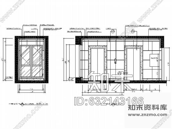 施工图辽宁地产住宅小区现代门厅及电梯厅施工图cad施工图下载【ID:632143166】