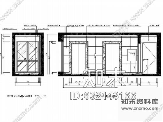 施工图辽宁地产住宅小区现代门厅及电梯厅施工图cad施工图下载【ID:632143166】