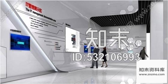 施工图北京现代的通信产业园展厅工程设计方案含效果图cad施工图下载【ID:532106993】