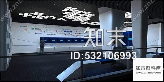 施工图北京现代的通信产业园展厅工程设计方案含效果图cad施工图下载【ID:532106993】