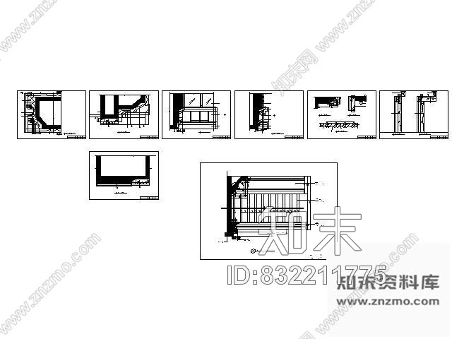 图块/节点别墅壁炉详图施工图下载【ID:832211775】