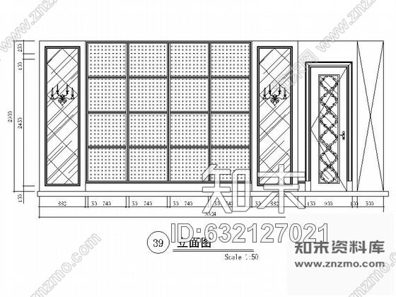 施工图某欧式娱乐会所包房5装修图cad施工图下载【ID:632127021】