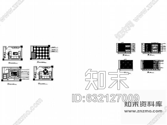 施工图某欧式娱乐会所包房15装修图cad施工图下载【ID:632127009】