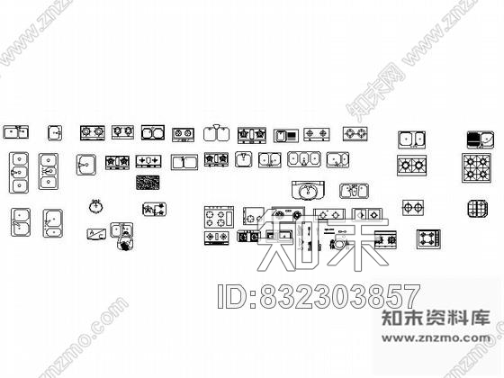 图块/节点全套室内家居平面CAD图块下载施工图下载【ID:832303857】