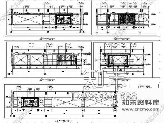 施工图安徽时尚酒店跑马廊室内装修图cad施工图下载【ID:532051698】
