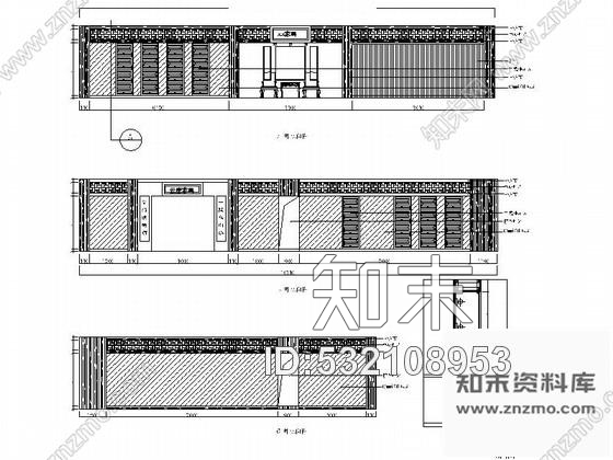 施工图上海中式风格家具展厅室内装修施工图施工图下载【ID:532108953】