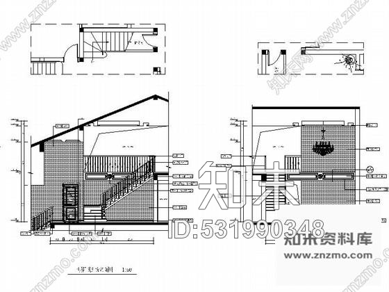 施工图重庆某科技示范园VIP双层别墅室内装修图cad施工图下载【ID:531990348】