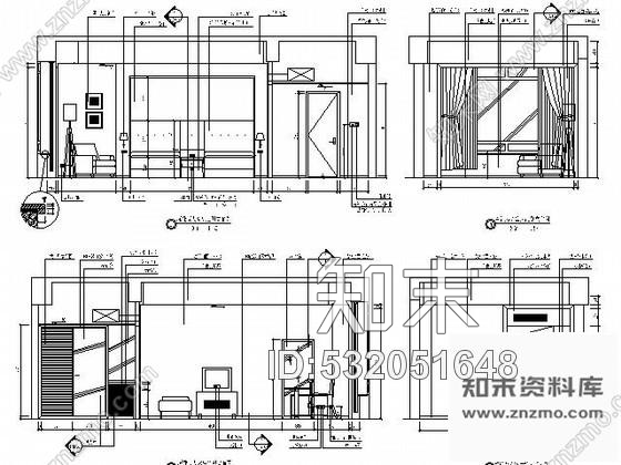 施工图五星酒店标准双人房施工图cad施工图下载【ID:532051648】
