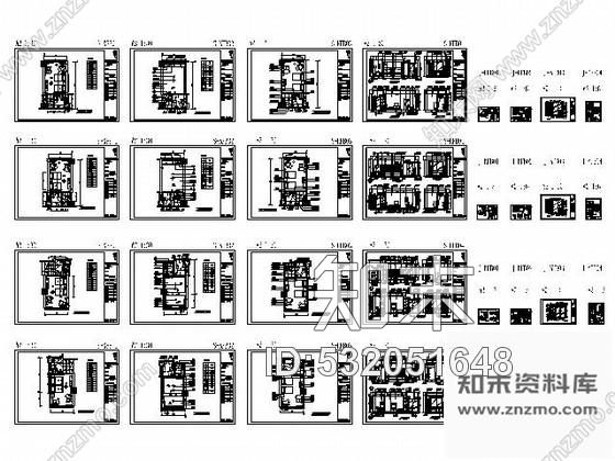 施工图五星酒店标准双人房施工图cad施工图下载【ID:532051648】