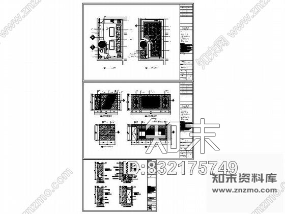 图块/节点时尚KTV包厢室内装修详图cad施工图下载【ID:832175749】