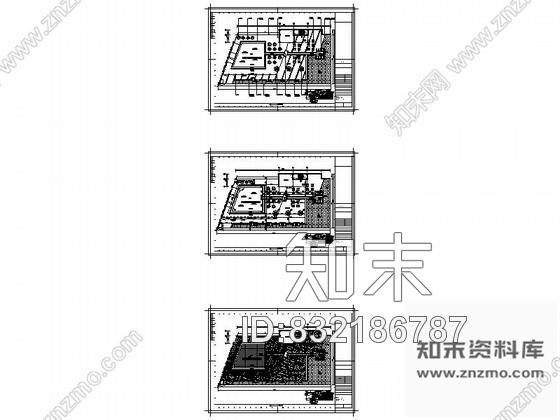 图块/节点酒店屋顶花园平面布局图cad施工图下载【ID:832186787】