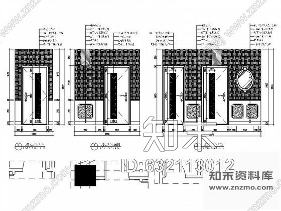 施工图深圳某知名美容美发SPA会所室内装修施工图施工图下载【ID:632113012】