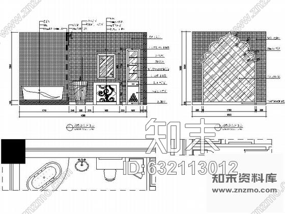 施工图深圳某知名美容美发SPA会所室内装修施工图施工图下载【ID:632113012】