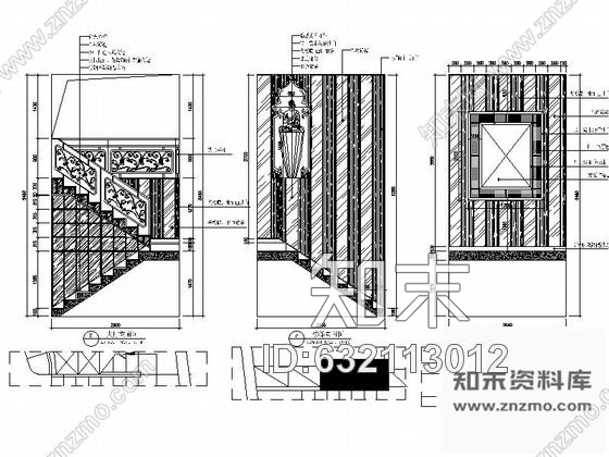 施工图深圳某知名美容美发SPA会所室内装修施工图施工图下载【ID:632113012】