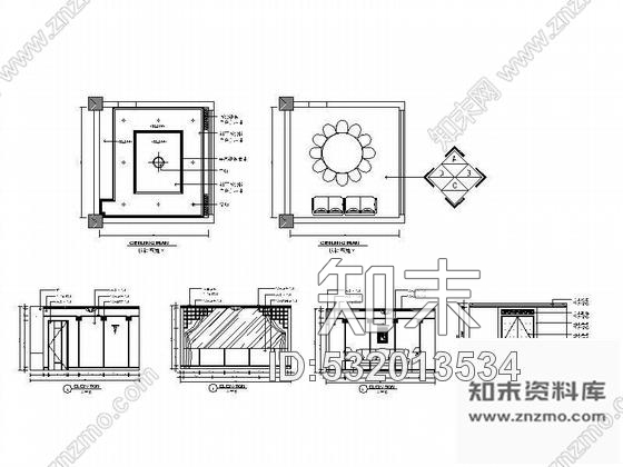 施工图小型餐包设计图cad施工图下载【ID:532013534】