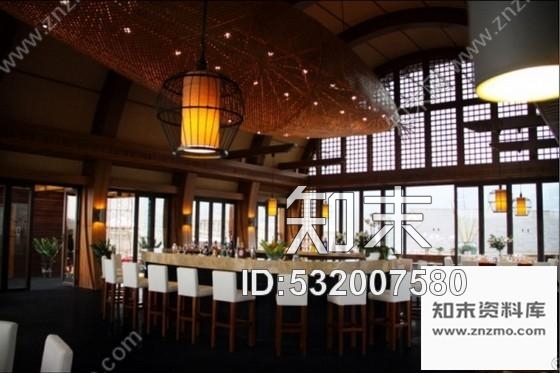 施工图海南独特船屋餐厅室内装修图含实景cad施工图下载【ID:532007580】