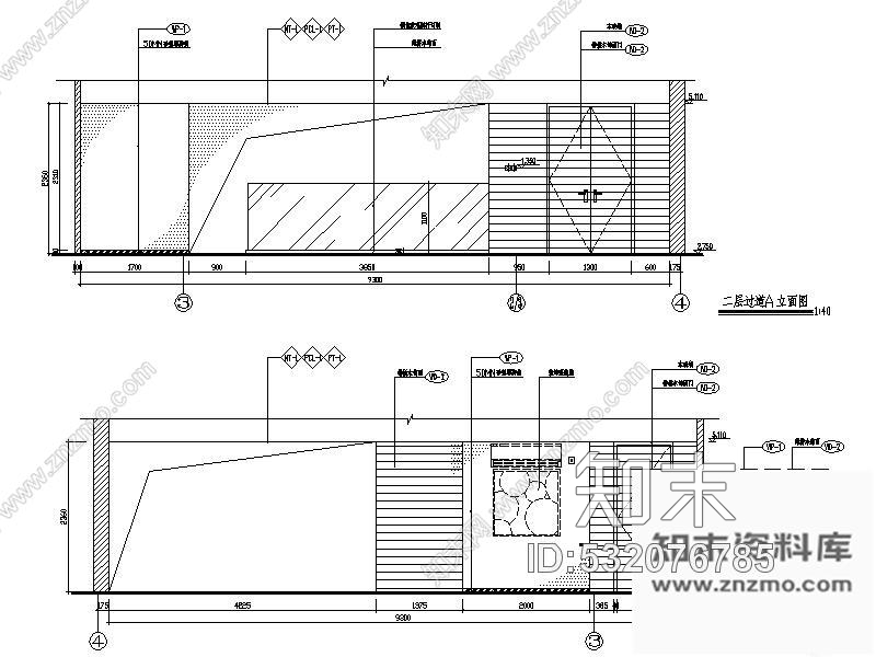 施工图某售楼处户型样板间装修图cad施工图下载【ID:532076785】