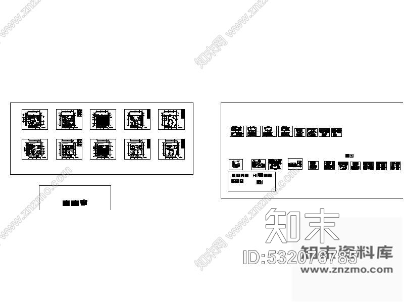 施工图某售楼处户型样板间装修图cad施工图下载【ID:532076785】