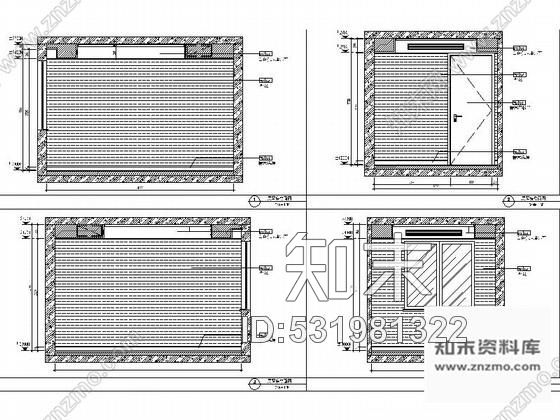 施工图西安别致中式风格三层别墅样板间室内装修图含实景cad施工图下载【ID:531981322】