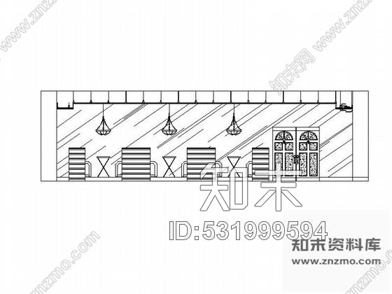 施工图201㎡快餐店室内装修图cad施工图下载【ID:531999594】