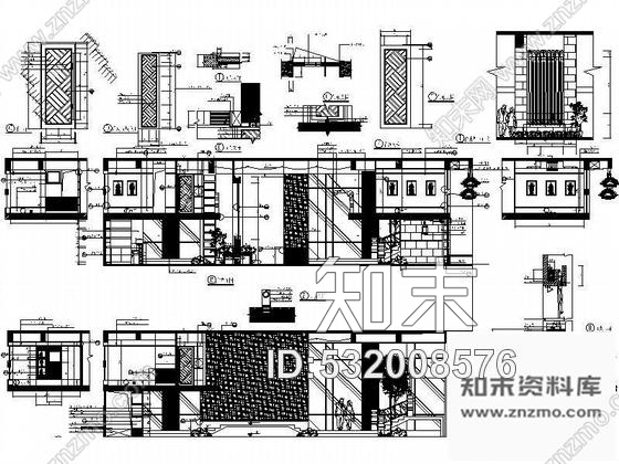 施工图特色名人风味餐厅装修图含实景照cad施工图下载【ID:532008576】