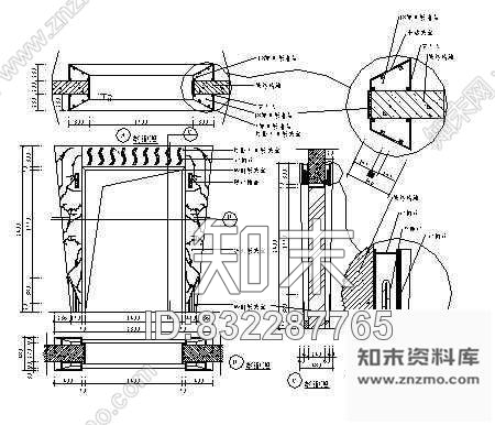 图块/节点室内装修常用节点CAD图施工图下载【ID:832287765】