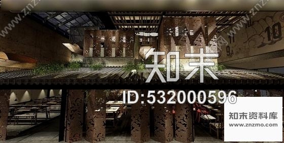 施工图杭州独具特色国际一流连锁品牌新中式风格餐厅设计施工图含方案cad施工图下载【ID:532000596】