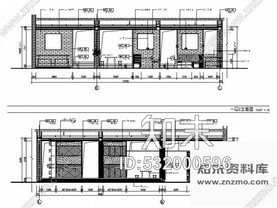 施工图杭州独具特色国际一流连锁品牌新中式风格餐厅设计施工图含方案cad施工图下载【ID:532000596】