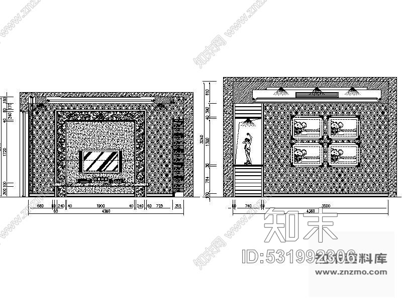 施工图某双层连排别墅室内装修图cad施工图下载【ID:531992306】