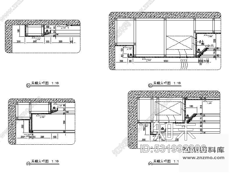 施工图某双层连排别墅室内装修图cad施工图下载【ID:531992306】