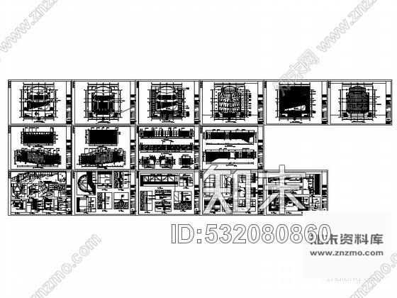 施工图办公楼500人报告厅室内装修图施工图下载【ID:532080860】