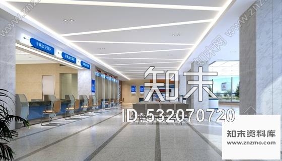 施工图成都现代股份制商业金融中心营业厅装修施工图含效果cad施工图下载【ID:532070720】