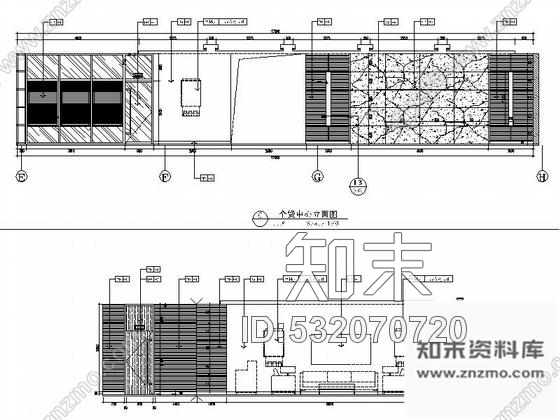 施工图成都现代股份制商业金融中心营业厅装修施工图含效果cad施工图下载【ID:532070720】