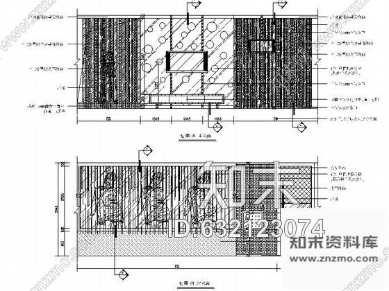 施工图江苏某豪华四层夜总会室内装修施工图cad施工图下载【ID:632123074】