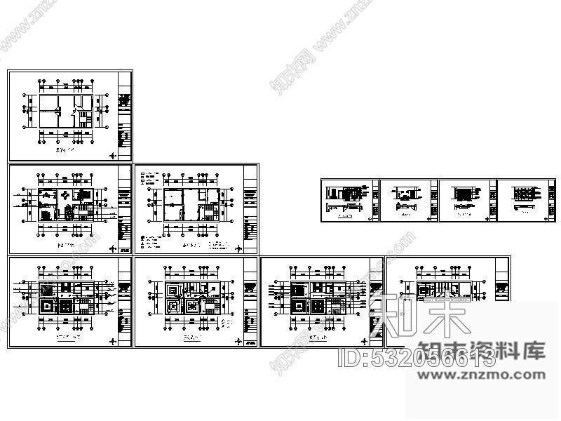 施工图104㎡现代套房室内装修图cad施工图下载【ID:532056613】