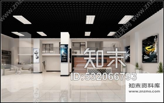 施工图原创现代简约汽车专卖店室内施工图含效果图cad施工图下载【ID:532066793】