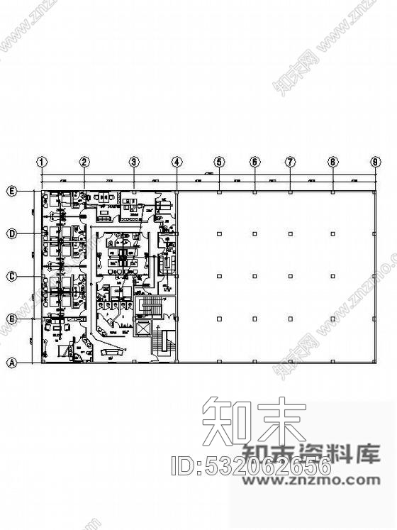 施工图某宾馆平面装修图纸施工图下载【ID:532062656】