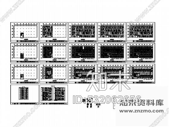 施工图某宾馆平面装修图纸施工图下载【ID:532062656】